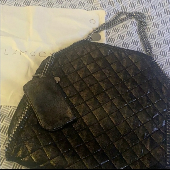 Stella McCartney Falabella Quilted Gunmetal - Picture 9 of 12